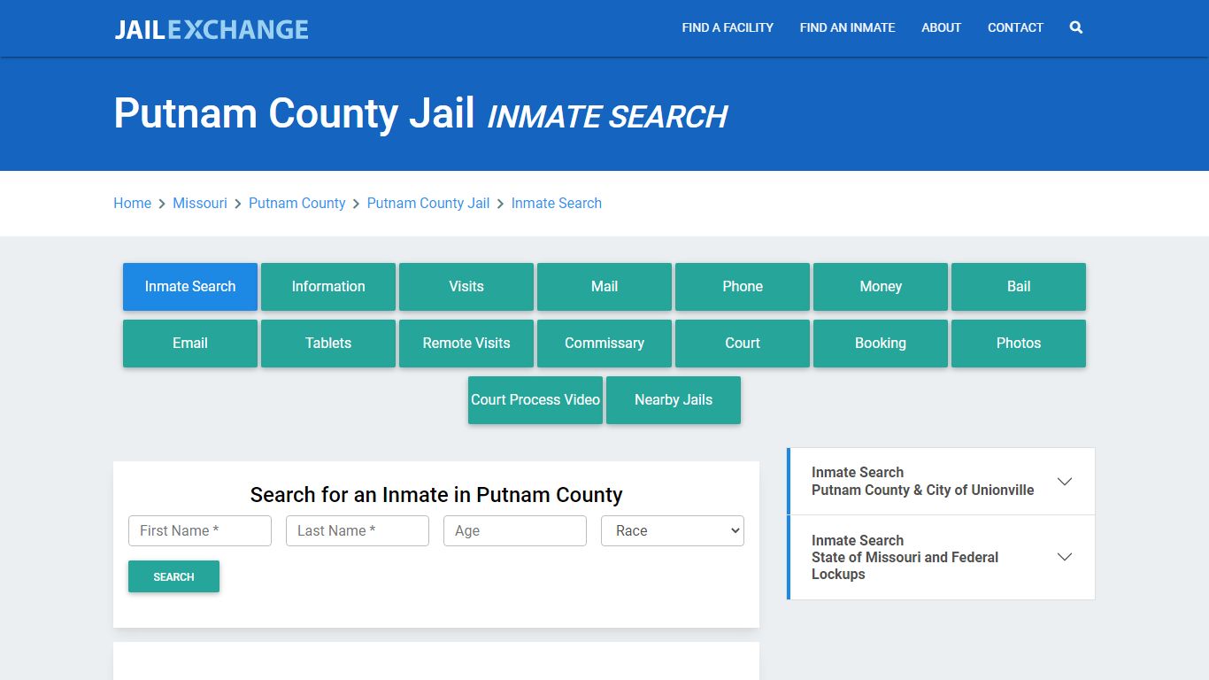 Putnam County Jail, MO Inmate Search: Roster & Mugshots