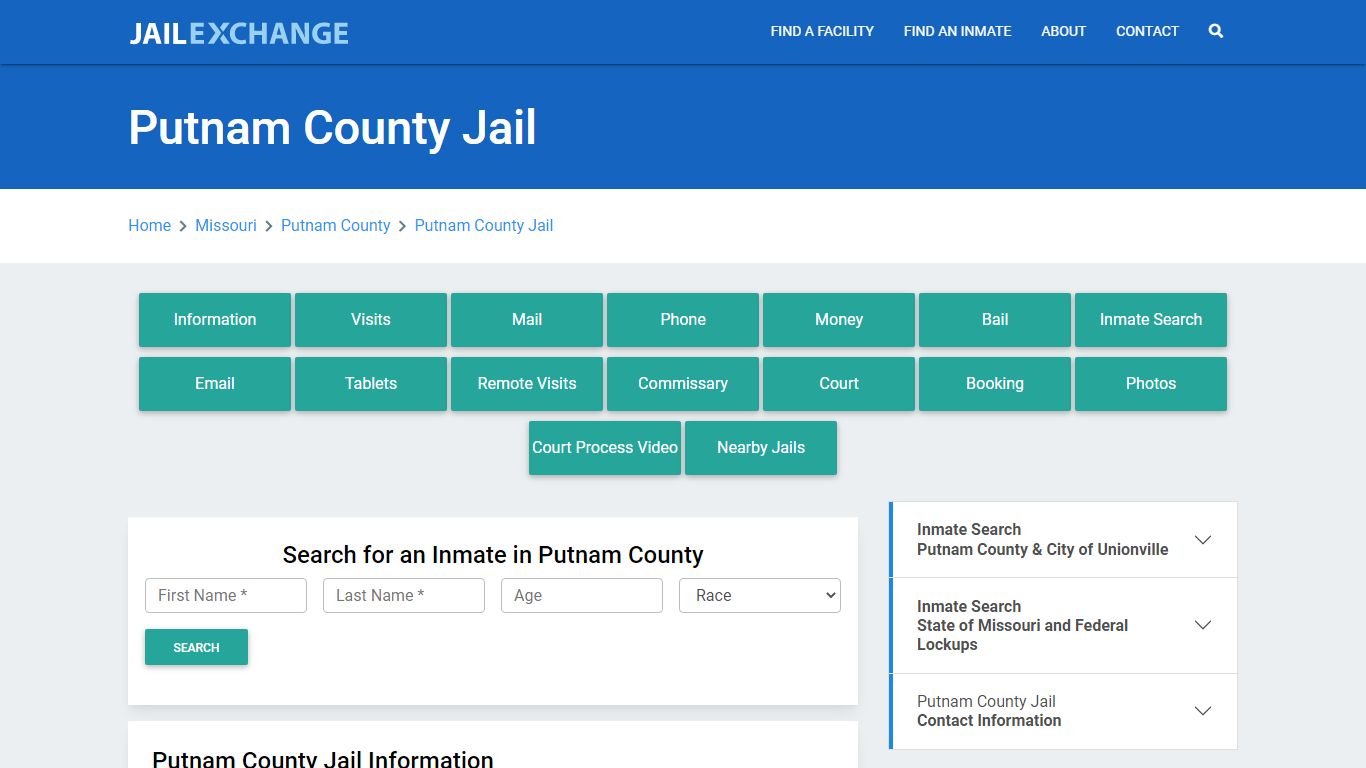 Putnam County Jail Roster Lookup, MO, Inmate Search